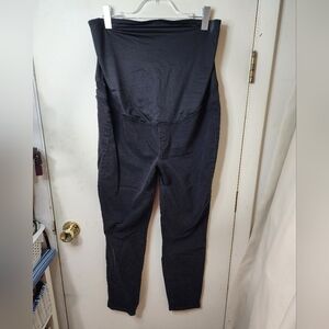 J. CREW MATERNITY BLACK DENIM SIZE 32 SLIM, INSEAM 27.5"